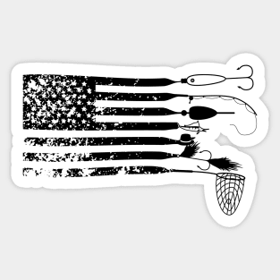American Fisher Monogram Sticker